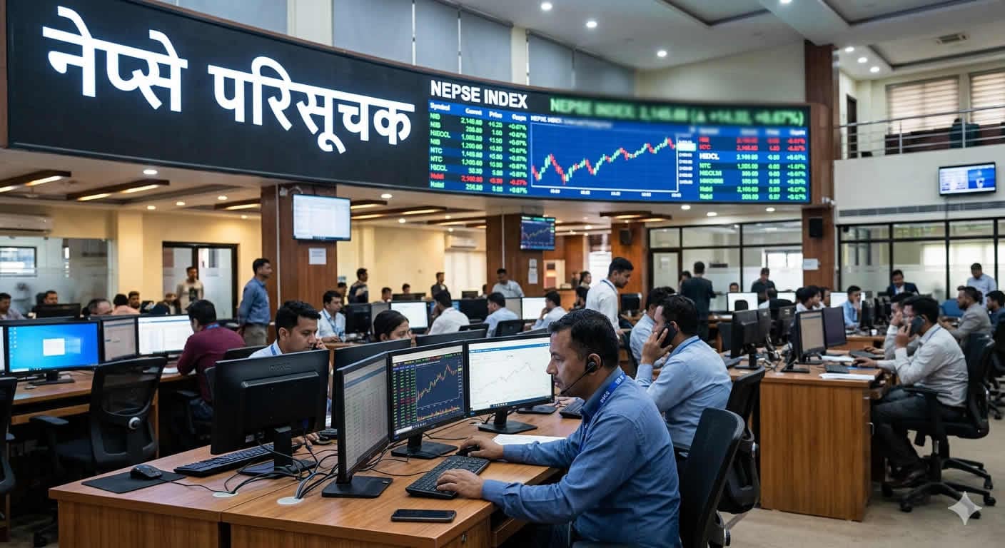 नेप्से परिसूचक १० अङ्कले घट्यो